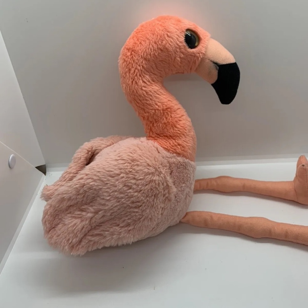 Nature Planet Flamingo Plush Pink Bird Stuffed Animal 15 Inches - Picture 3 of 12